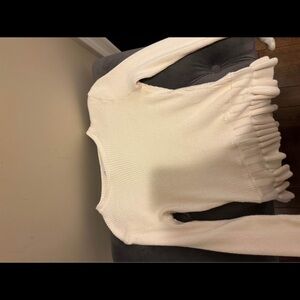 Zara Cream Long Sleeve Top